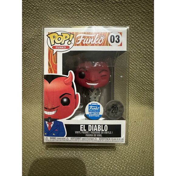 Funko Pop! El Diablo Silver Suit #03 20 Anniversary w Protector NEW - Picture 1 of 7
